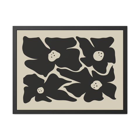 Melancholy 1 - Stylish Floral Framed Poster | Modern Home Decor | Art for Living Room & Bedroom
