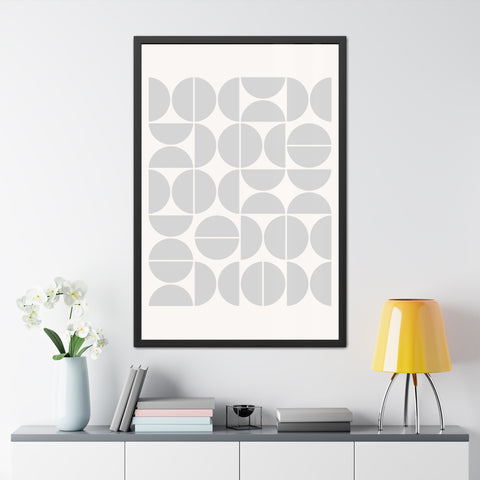 Crown 1 - Minimalist Geometric Framed Poster - Modern Wall Art for Home Decor
