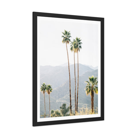 Palm Springs - Palm Trees Framed Poster - Tropical Wall Art for Home Decor