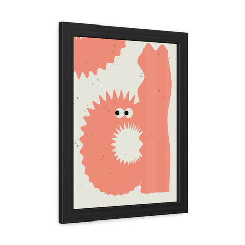 Lettermon d - Whimsical Framed Posters - Fun and Unique Wall Art for Playful Spaces