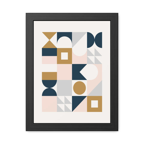 Crown 2 - Geometric Framed Poster Art for Modern Decor | Abstract Wall Art | Stylish Home Accent
