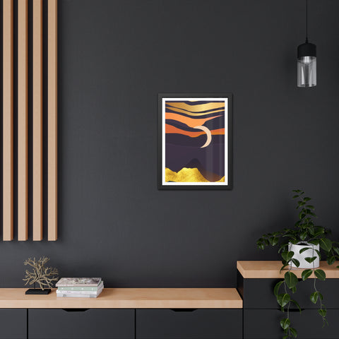 South 4 - Serene Sunset Framed Poster – Modern Wall Art for Home Decor