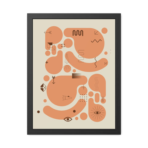 Kinta 1 - Abstract Art Framed Poster | Modern Wall Decor for Home & Office