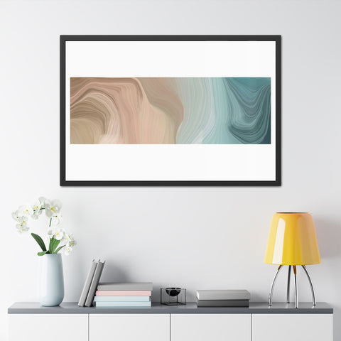 Rock Formation 1 - Abstract Wave Framed Poster | Modern Home Decor | Serenity & Style