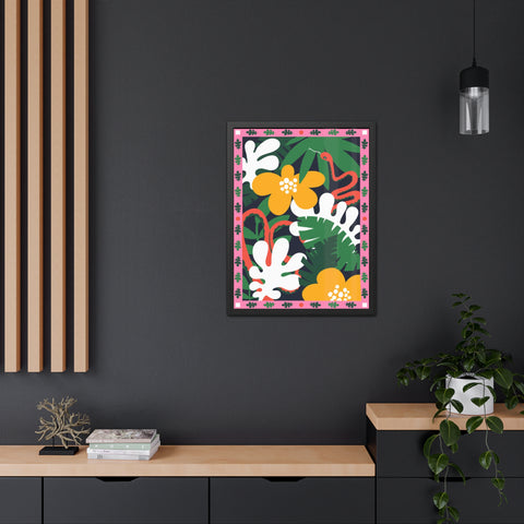 Amazon 3 - Tropical Botanical Framed Poster - Vibrant Jungle Art for Home Decor