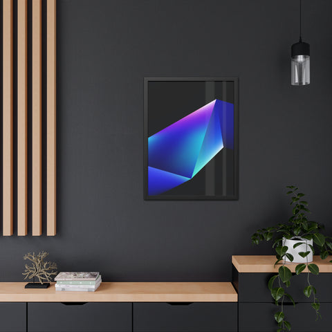 Omega 4 - Modern Geometric Framed Poster - Abstract Art for Stylish Home Decor