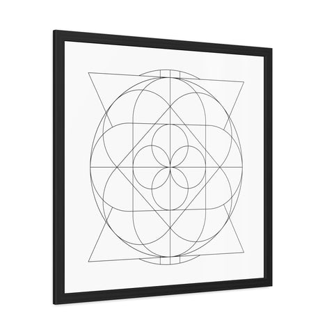 Stark 2 - Minimalist Geometric Framed Poster - Modern Wall Art for Home Decor