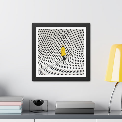 Dotted 1 - Modern Polka Dot Framed Poster - Minimalist Wall Art for Home Decor