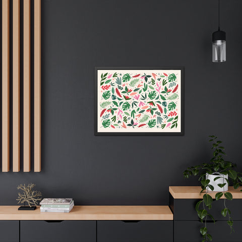 Almost that time of the year - Vibrant Floral Framed Poster | Botanical Wall Art for Home Decor