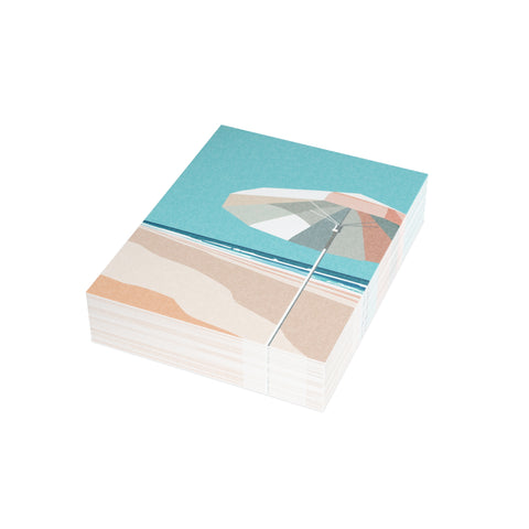 Beach Umbrella Greeting Card — Abstract Greeting Card - Illustrated, Beautiful, any occasion