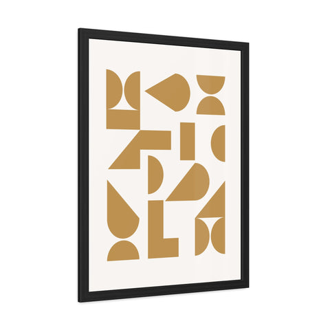 Crown 4 - Modern Geometric Framed Poster - Minimalist Art for Home Decor