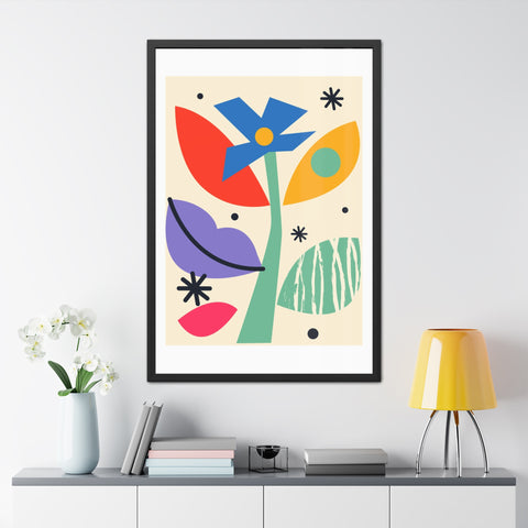 Kurian 11 - Vibrant Floral Framed Poster - Modern Wall Art for Home Décor