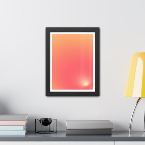 Sunrise 2 - Gradient Framed Poster - Modern Wall Art for Home Decor