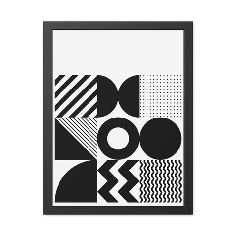 Modern Geometric Framed Poster for Stylish Home Decor