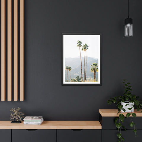 Palm Springs - Palm Trees Framed Poster - Tropical Wall Art for Home Decor