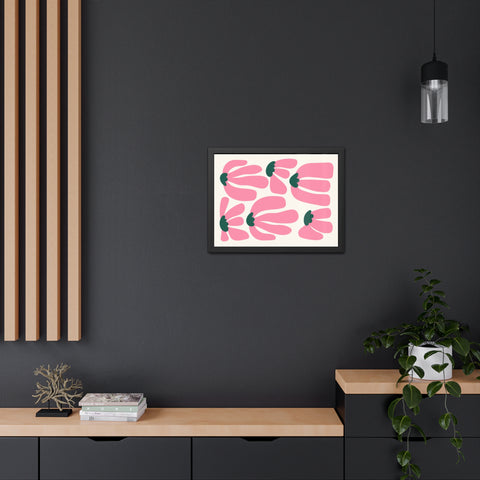 Mer 2 - Floral Framed Poster - Modern Art for Home Décor