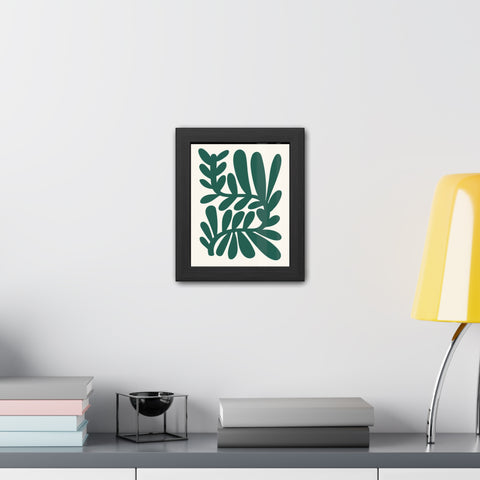Natural Formation 14 -Botanical Framed Poster - Modern Leaf Wall Art Decor for Home & Office