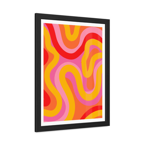 Natural Formation 5 - Vibrant Abstract Framed Poster - Funky Wall Art for Home Decor