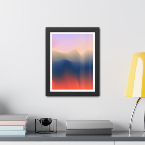 Spiritual 4 - Serene Abstract Framed Poster - Modern Wall Art for Calm Spaces