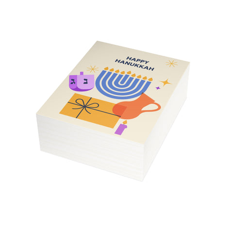 Hanukkah Greeting Cards – Hanukkah / Holiday Greeting Card - Illustrated, Modern