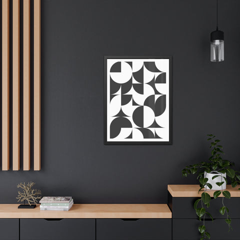 Gridline 3 - Modern Geometric Framed Posters - Stylish Wall Art for Minimalist Decor