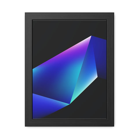 Omega 4 - Modern Geometric Framed Poster - Abstract Art for Stylish Home Decor