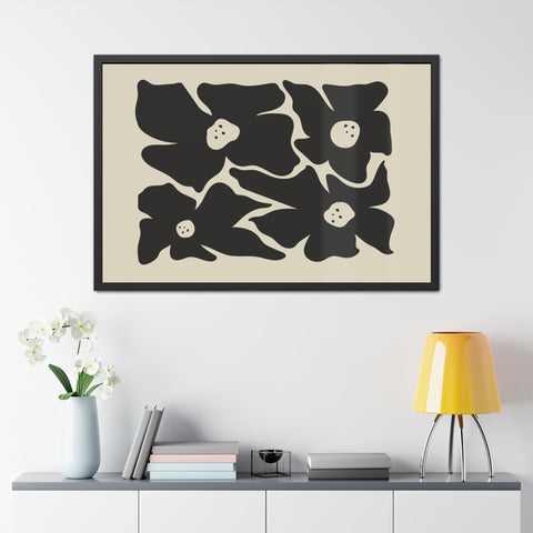 Melancholy 1 - Stylish Floral Framed Poster | Modern Home Decor | Art for Living Room & Bedroom