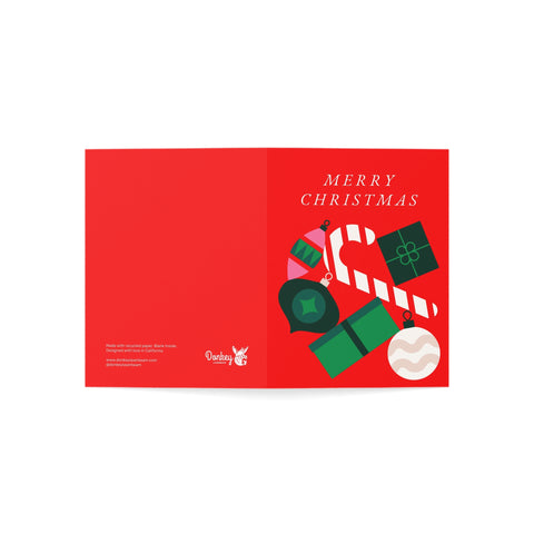Merry Christmas Greeting Card — Christmas / Holiday Greeting Card - Illustrated, Modern