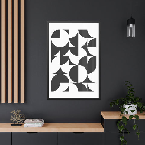 Gridline 3 - Modern Geometric Framed Posters - Stylish Wall Art for Minimalist Decor