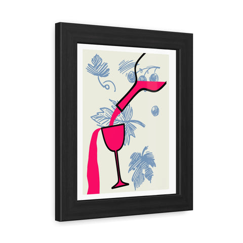 Wine Country 9 - Tropical Cocktail Framed Poster - Vibrant Wall Art for Home Decor