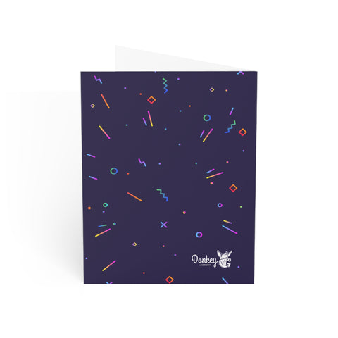 Thank you (Neon Fireworks) - Greeting Card