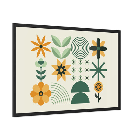 Farmhouse 2 - Botanical Framed Poster - Modern Floral Art for Home Decor