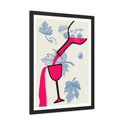 Wine Country 9 - Tropical Cocktail Framed Poster - Vibrant Wall Art for Home Decor