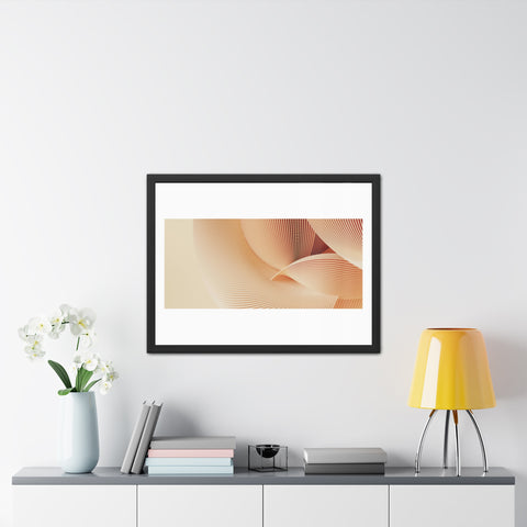 Creese - Elegant Framed Poster - Minimalist Wave Art for Home Decor