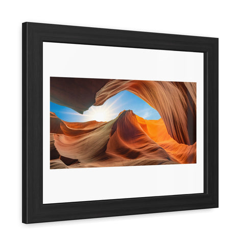 Rock Formation 2 - Desert Landscape Framed Poster - Stunning Canyon Art Decor for Home