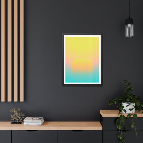 Sunrise 1 - Abstract Gradient Framed Posters - Modern Wall Art for Home Decor