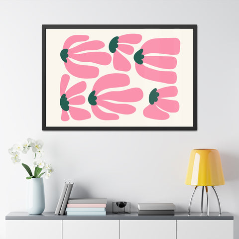 Mer 2 - Floral Framed Poster - Modern Art for Home Décor