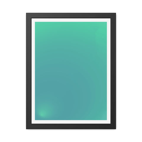 Sunrise 3 - Modern Minimalist Framed Posters - Serene Turquoise Wall Art