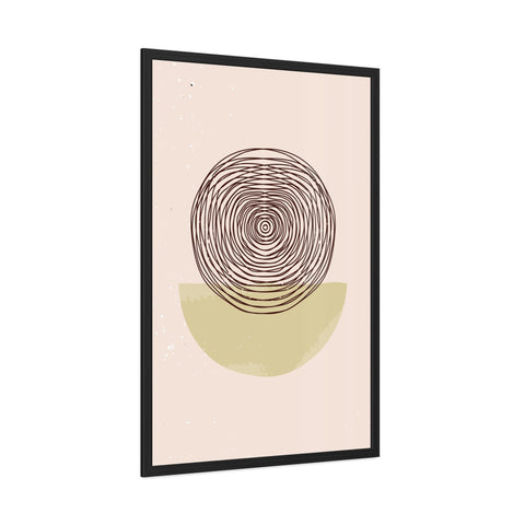 Blend 3 - Minimalist Framed Poster - Abstract Circular Design for Modern Decor
