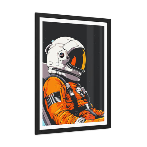 Astrum 1 - Astronaut Framed Poster - Space Art for Adventure Lovers