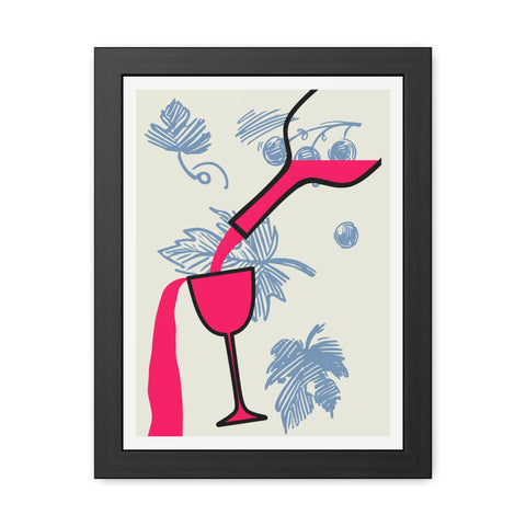 Wine Country 9 - Tropical Cocktail Framed Poster - Vibrant Wall Art for Home Decor