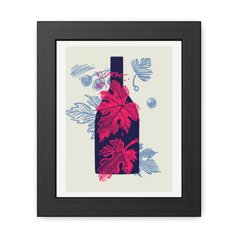 Wine Country 8 - Elegant Framed Poster with Wine Motif - Perfect for Home Decor and Wine Lovers