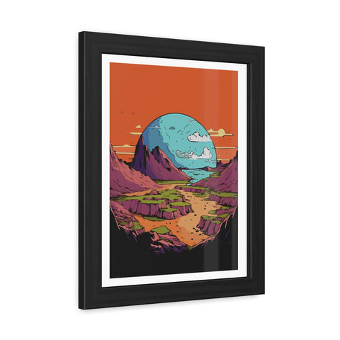 Astrum 3 - Vibrant Framed Poster – Scenic Landscape Art for Home Décor