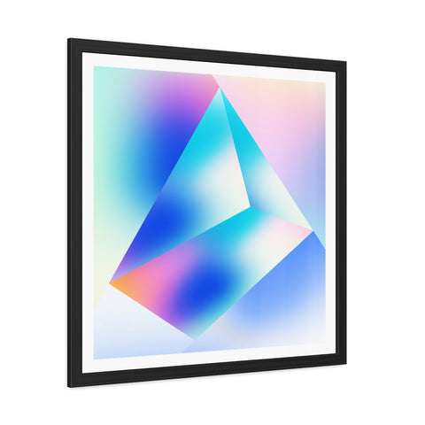 Prisma 2 - Abstract Crystal Framed Poster - Modern Wall Art for Home Decor