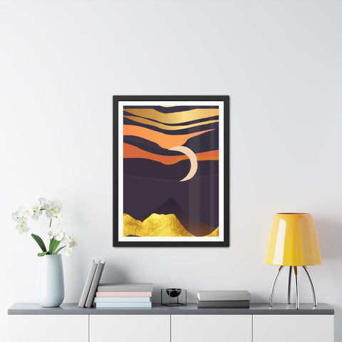 South 4 - Serene Sunset Framed Poster – Modern Wall Art for Home Decor