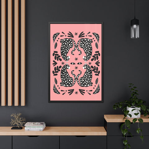 Mirror 2 - Stylish Framed Animal Print Poster - Modern Home Decor