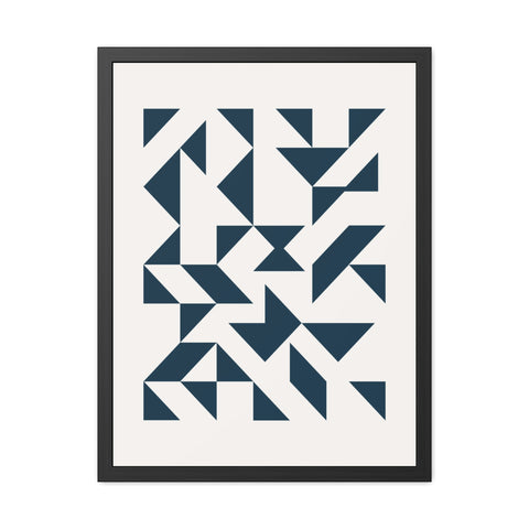 Crown 3 - Geometric Framed Poster – Modern Wall Art for Contemporary Decor