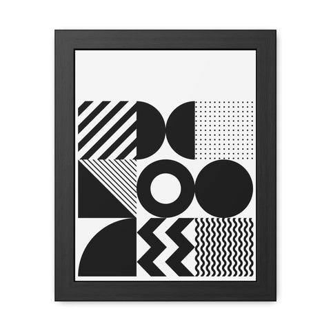 Modern Geometric Framed Poster for Stylish Home Decor