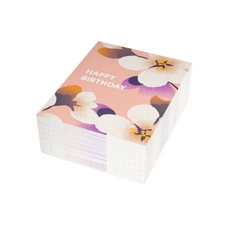 Floral Birthday Greeting Cards — Birthday Greeting Card - Illustrated, Floral, Modern
