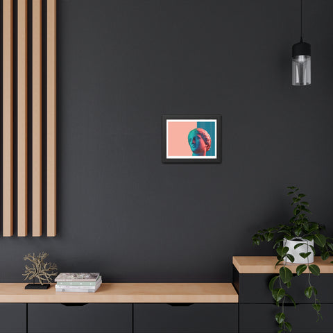 Look - Modern Art Framed Posters - Abstract Head Sculpture Decor for Home & Office